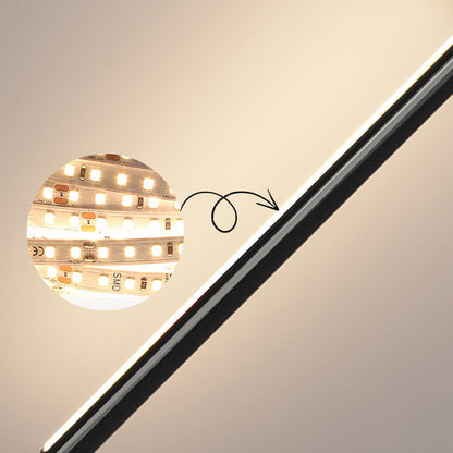 مصباح حائط LED بتصميم عصري بسيط من الحديد والألومنيوم بخط مستقيم لغرفة النوم 