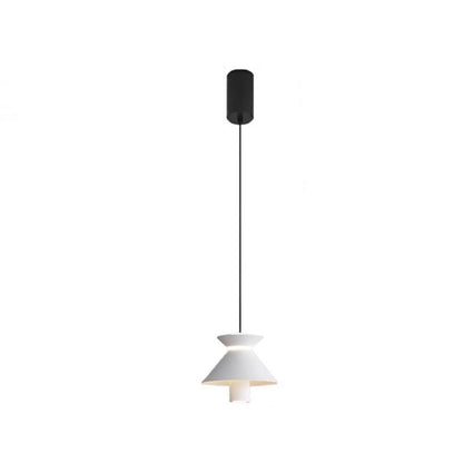 Contemporary Nordic Aluminum Iron Hourglass Shade LED Pendant Light For Bedroom