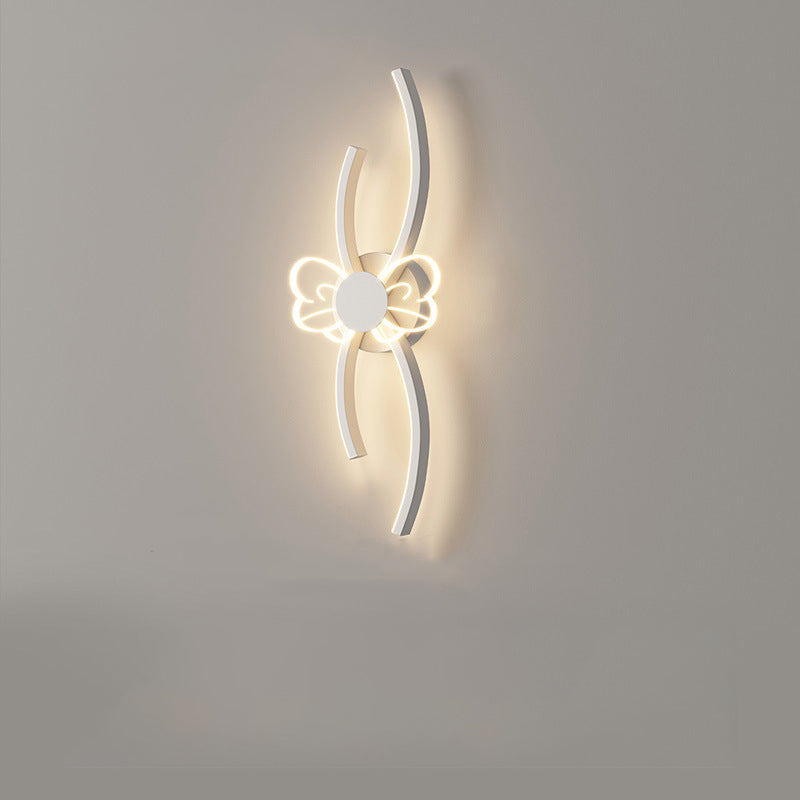 مصباح حائط LED بتصميم زهرة أكريليك حديدي عصري لغرفة النوم