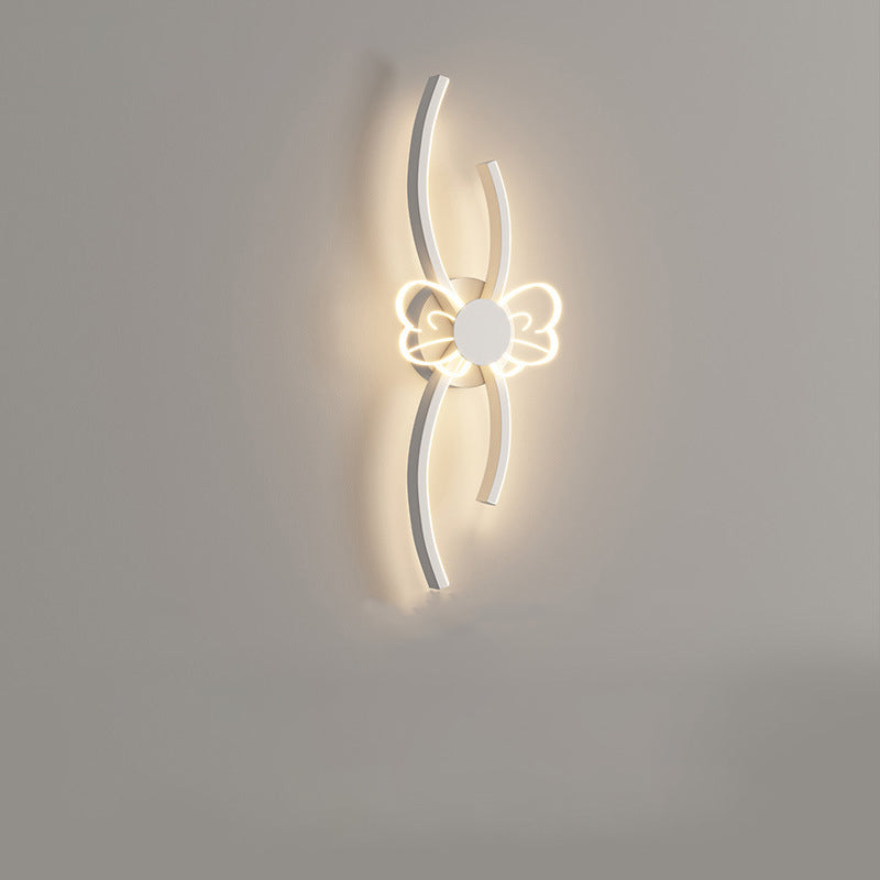 مصباح حائط LED بتصميم زهرة أكريليك حديدي عصري لغرفة النوم