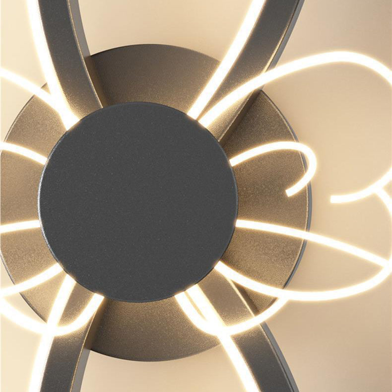 مصباح حائط LED بتصميم زهرة أكريليك حديدي عصري لغرفة النوم