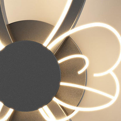 مصباح حائط LED بتصميم زهرة أكريليك حديدي عصري لغرفة النوم