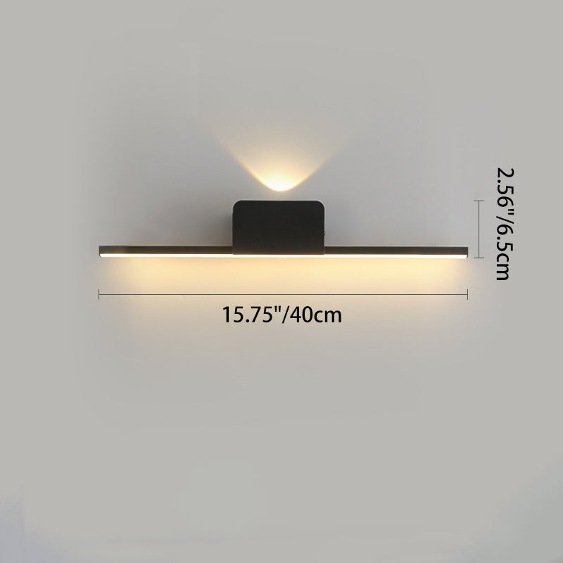 مصباح حائط LED بتصميم عصري بسيط مصنوع من شريط السيليكون والألومنيوم لغرفة المعيشة 