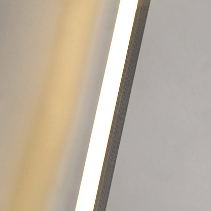 مصباح حائط LED بتصميم عصري بسيط مصنوع من شريط السيليكون والألومنيوم لغرفة المعيشة 