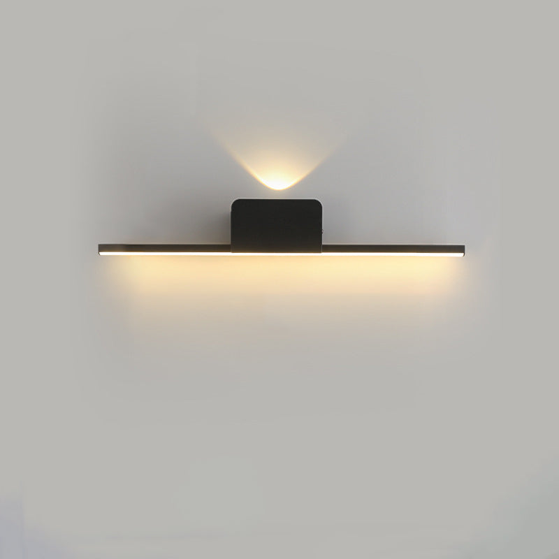 مصباح حائط LED بتصميم عصري بسيط مصنوع من شريط السيليكون والألومنيوم لغرفة المعيشة 