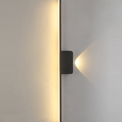 مصباح حائط LED بتصميم عصري بسيط مصنوع من شريط السيليكون والألومنيوم لغرفة المعيشة 