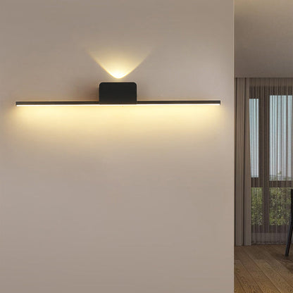 مصباح حائط LED بتصميم عصري بسيط مصنوع من شريط السيليكون والألومنيوم لغرفة المعيشة 