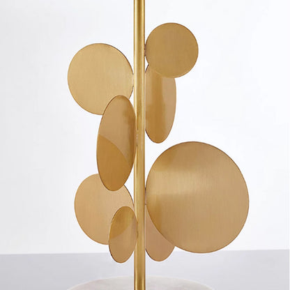 Contemporary Simplicity Fabric Cylinder Shade Marble Base 1-Light Table Lamp For Study