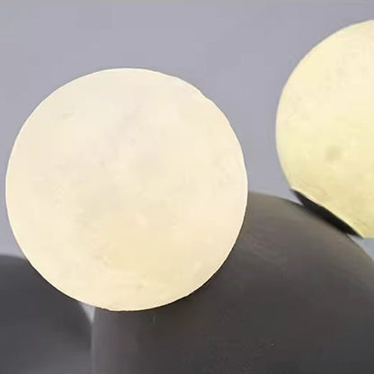 Contemporary Creative Cartoon Childlike Pony Plush Resin 2-Light Table Lamp For Bedroom