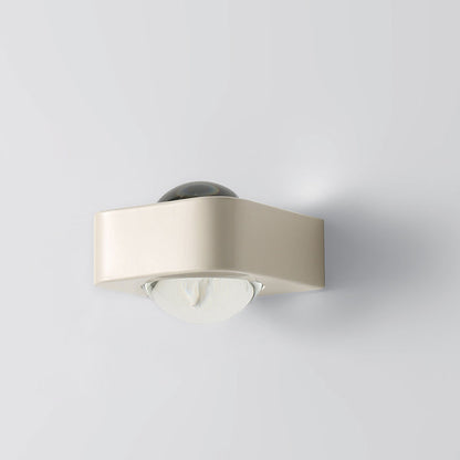 Modern Minimalist Rounded Corner Square Iron LED Up And Down Illuminated Wall Sconce Lamp For Living Room