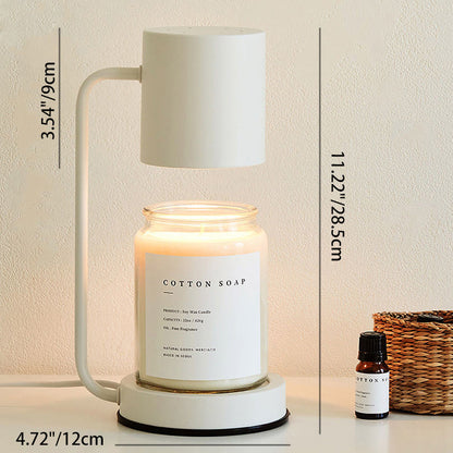 Modern Simplicity Iron Cylinder 1-Light Melting Wax Table Lamp For Bedroom