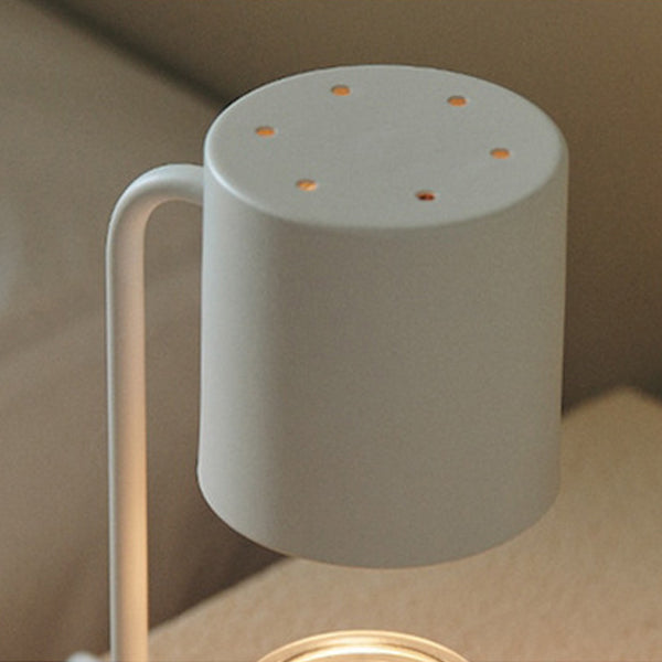 Modern Simplicity Iron Cylinder 1-Light Melting Wax Table Lamp For Bedroom