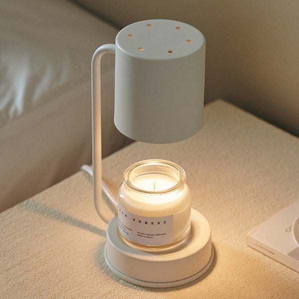 Modern Simplicity Iron Cylinder 1-Light Melting Wax Table Lamp For Bedroom