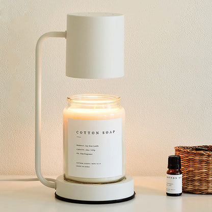 Modern Simplicity Iron Cylinder 1-Light Melting Wax Table Lamp For Bedroom