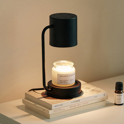 Modern Simplicity Iron Cylinder 1-Light Melting Wax Table Lamp For Bedroom