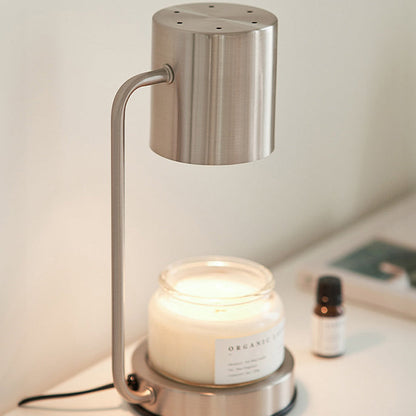 Modern Simplicity Iron Cylinder 1-Light Melting Wax Table Lamp For Bedroom