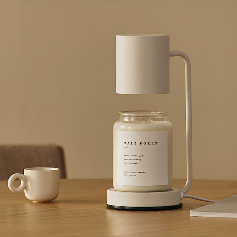 Modern Simplicity Iron Cylinder 1-Light Melting Wax Table Lamp For Bedroom