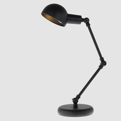 Contemporary Nordic Iron Semicircular 1-Light Rocker Arm Table Lamp For Bedroom