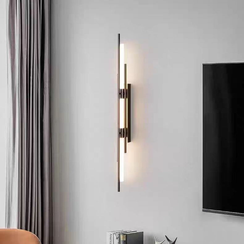 مصباح حائط LED طويل من الأكريليك بتصميم عصري بسيط لغرفة المعيشة 