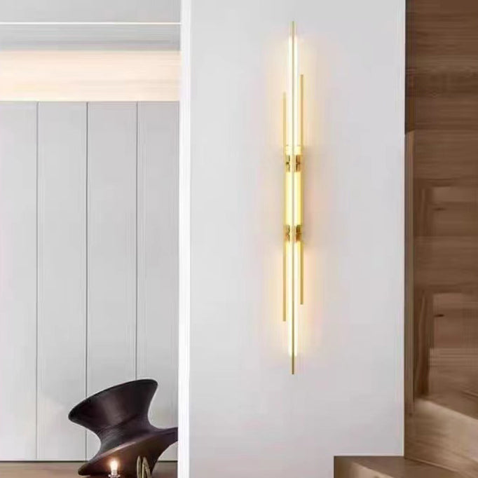 مصباح حائط LED طويل من الأكريليك بتصميم عصري بسيط لغرفة المعيشة 