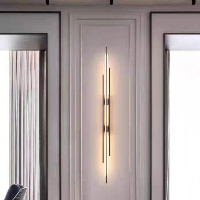 مصباح حائط LED طويل من الأكريليك بتصميم عصري بسيط لغرفة المعيشة 