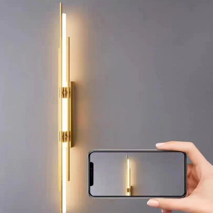 مصباح حائط LED طويل من الأكريليك بتصميم عصري بسيط لغرفة المعيشة 