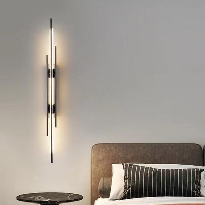 مصباح حائط LED طويل من الأكريليك بتصميم عصري بسيط لغرفة المعيشة 