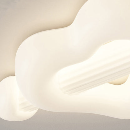 Contemporary Creative Cartoon Heart-Shaped Arrow PE Iron LED Flush Mount Ceiling Light For Bedroom