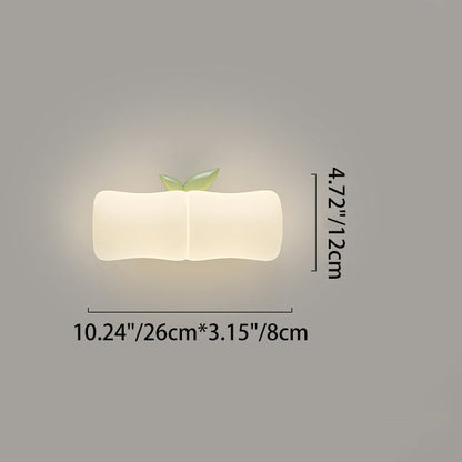 Contemporary Creative Animal Koala Bamboo PE Shade LED Wall Sconce Lamp For Living Room