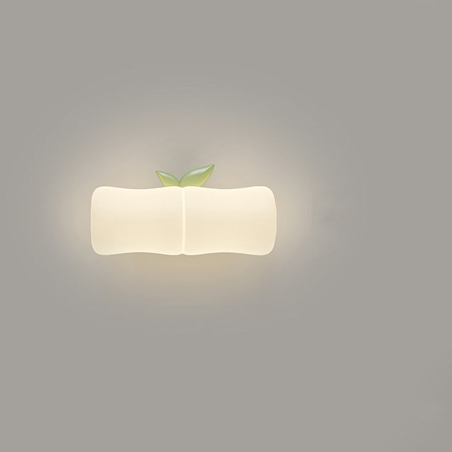 Contemporary Creative Animal Koala Bamboo PE Shade LED Wall Sconce Lamp For Living Room