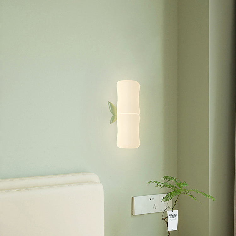 Contemporary Creative Animal Koala Bamboo PE Shade LED Wall Sconce Lamp For Living Room