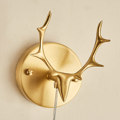 Contemporary Simplicity Full Copper Solid Wood Long Strip LED Wall Sconce Lamp For Living Room
