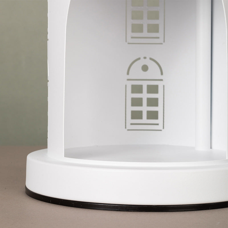 Modern Simplicity Iron Arch Castle 1-Light Melting Wax Table Lamp For Bedroom