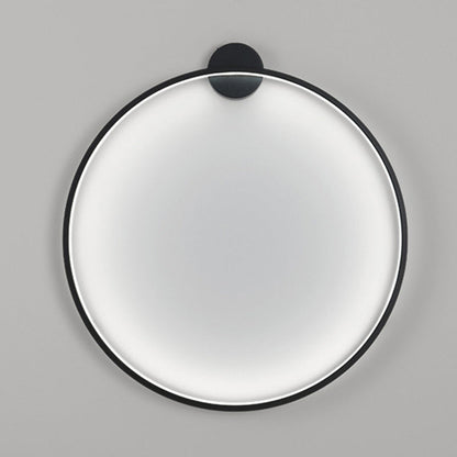 Modern Minimalist Aluminum Acrylic Circle Ring LED Wall Sconce Lamp For Living Room