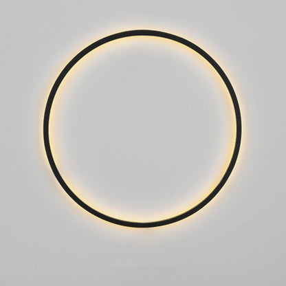 Modern Minimalist Aluminum Acrylic Circle Ring LED Wall Sconce Lamp For Living Room