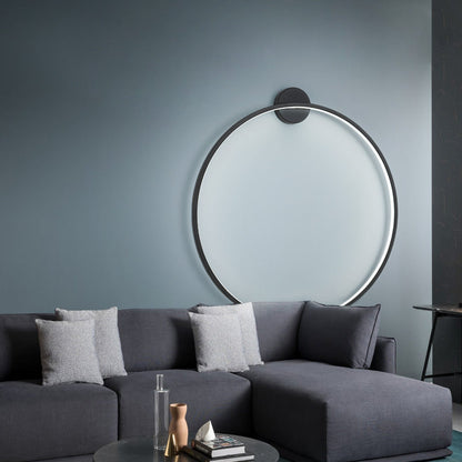 Modern Minimalist Aluminum Acrylic Circle Ring LED Wall Sconce Lamp For Living Room