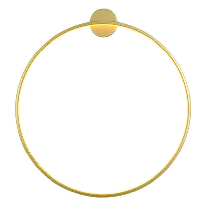 Modern Minimalist Aluminum Acrylic Circle Ring LED Wall Sconce Lamp For Living Room