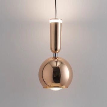 Contemporary Nordic Aluminum Acrylic Round Ball LED Pendant Light For Bedroom