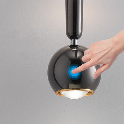Contemporary Nordic Aluminum Acrylic Round Ball LED Pendant Light For Bedroom