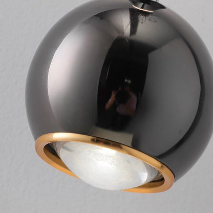 Contemporary Nordic Aluminum Acrylic Round Ball LED Pendant Light For Bedroom