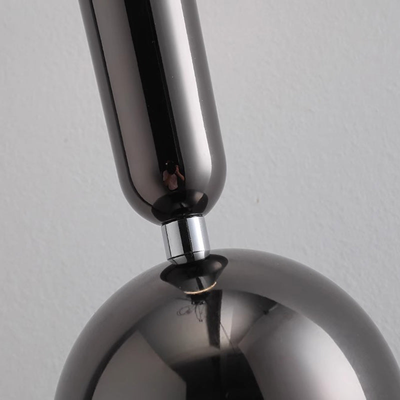 Contemporary Nordic Aluminum Acrylic Round Ball LED Pendant Light For Bedroom