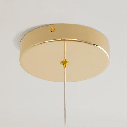 Contemporary Scandinavian U-Shaped Hardware Acrylic LED Island Light Chandelier For Living Room