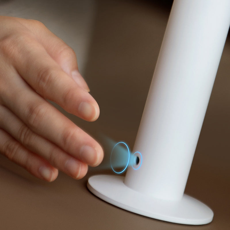 Modern Minimalist Flower-insertable Plastic Column USB Rechargeable LED Table Lamp For Bedroom