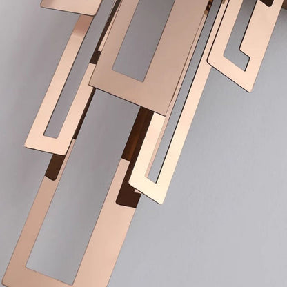 Modern Luxury Crystal Hardware Rectangular 2-Light Wall Sconce Lamp For Living Room
