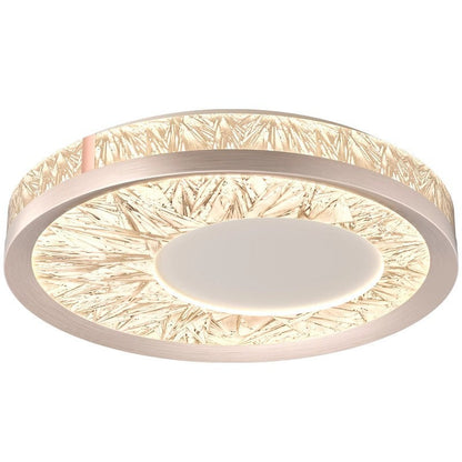 Modern Luxury Aluminum Acrylic Geometry Circle LED Flush Mount Ceiling Light For Living Room