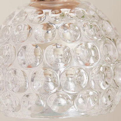 Contemporary Simplicity Boat Glass Globe Shade Hardware 1-Light Melting Wax Table Lamp For Bedroom