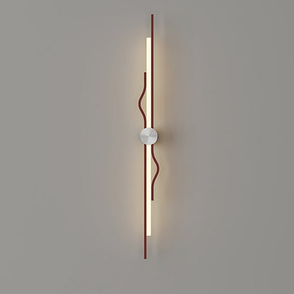 Modern Minimalist Corrugated Acrylic Iron LED Wall Sconce Lamp For Living Room