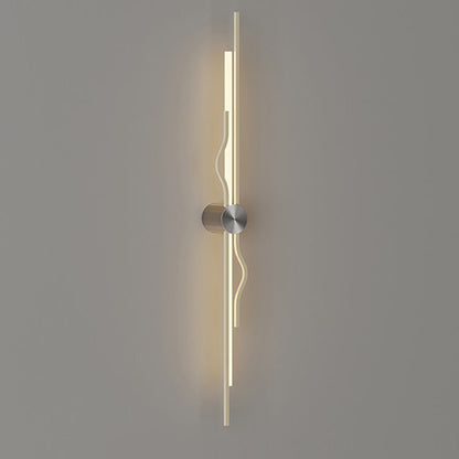 Modern Minimalist Corrugated Acrylic Iron LED Wall Sconce Lamp For Living Room