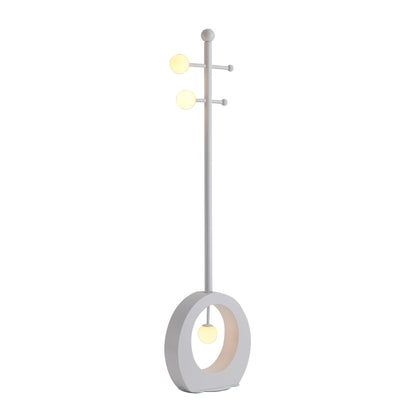 Contemporary Creative Cartoon Violin Iron Glass 3-Light Standing Floor Lamp For Living Room