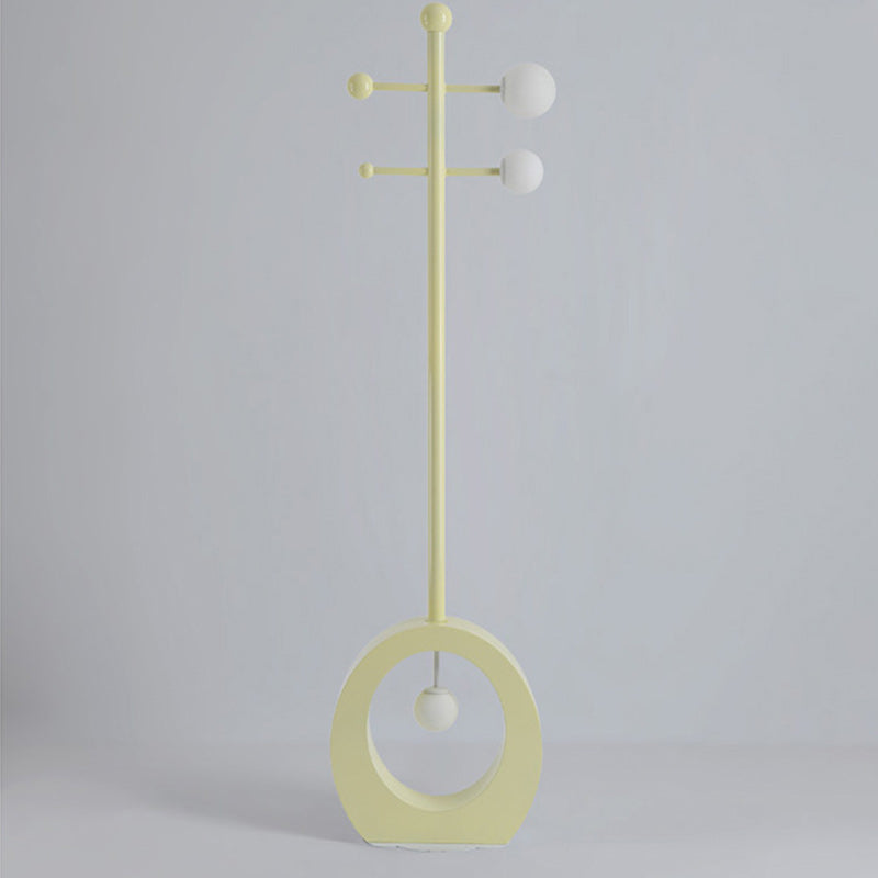Contemporary Creative Cartoon Violin Iron Glass 3-Light Standing Floor Lamp For Living Room